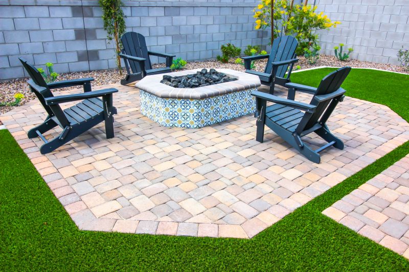 Natural Stone Paver Arrangement